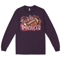 Plum Tackle cancer Football Long Sleeve Tee - FaDigitalArtStudio