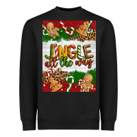 Black Christmas Jingle All The Way Heavyweight Sweatshirt - Artiststas