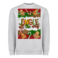 Heather Grey Christmas Jingle All The Way Heavyweight Sweatshirt - Artiststas