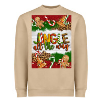 Mushroom Christmas Jingle All The Way Heavyweight Sweatshirt - Artiststas
