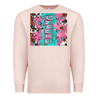 Pale Pink breast cancer awareness strong Premium Sweatshirt - AdoDesignShop