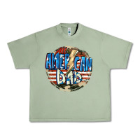 Oil Green All american dad 4th of july Urban Heavy Tee - CowGirlArtShop