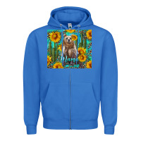 True Royal mama bear with sunflowers and cactus Zipper Hoodie - Artiststas