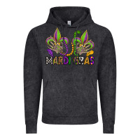 Mardi Gras Skeleton Hands  Fleur De Lis Vintage Hoodie | Teevron
