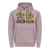 Vintage Zinc mardi gras skeleton hands  fleur de lis Vintage Hoodie - OliviaCreatesArt