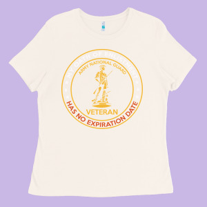 National Guard Veteran Shirt Ladies Tee Designed By Longcreatives