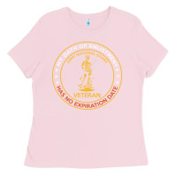 Bubblegum Pink National Guard Veteran shirt Ladies Tee - longCreatives