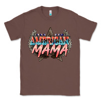 Chestnut American mama 4th of july Classic Tee - HowdyJamesFarm