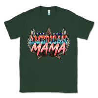 Sports Green American mama 4th of july Classic Tee - HowdyJamesFarm