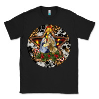 Black Oh Holy Night Christmas Classic Tee - RanaPortraitStore