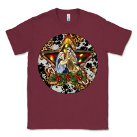 Burgundy Oh Holy Night Christmas Classic Tee - RanaPortraitStore