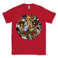 Red Oh Holy Night Christmas Classic Tee - RanaPortraitStore