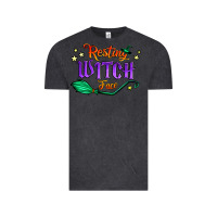 Vintage Black resting witch face Vintage Tee - Jasminsmagicworld