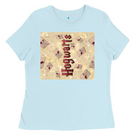Baby Blue hogwarts with letters Ladies Tee - TumblerDesignByShophia