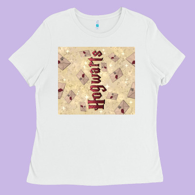 Hogwarts With Letters Ladies Tee Designed By Tumblerdesignbyshophia