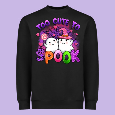 Too Cute Spook Heavyweight Sweatshirt Designed By Artiststas