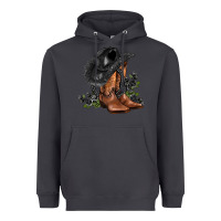 Smoke black cowgirl  and roses Heavyweight Hoodie - AdoDesignShop