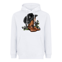 White black cowgirl  and roses Heavyweight Hoodie - AdoDesignShop