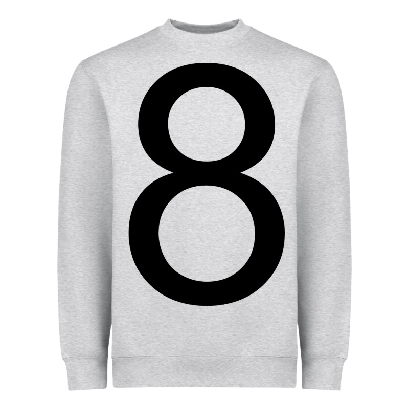 Figure Number Eight 8 Heavyweight Sweatshirt by longCreatives | Teevron