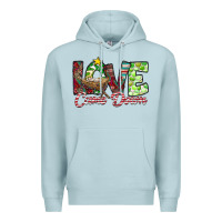 Blue Mist Love Came Down Premium Hoodie - CowhideDigitalArt