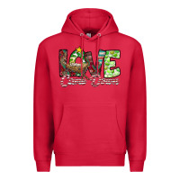 Cardinal Love Came Down Premium Hoodie - CowhideDigitalArt