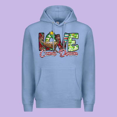 Love Came Down Premium Hoodie Designed By Cowhidedigitalart