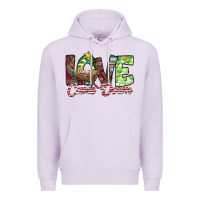 Lilac Love Came Down Premium Hoodie - CowhideDigitalArt