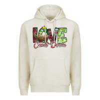 Oatmeal Heather Love Came Down Premium Hoodie - CowhideDigitalArt
