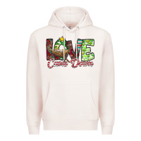 Pale Pink Love Came Down Premium Hoodie - CowhideDigitalArt