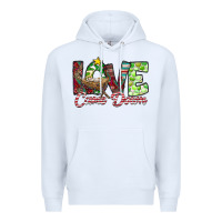White Love Came Down Premium Hoodie - CowhideDigitalArt