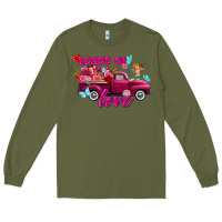 Army Green Loads of love Valentine's day truck Long Sleeve Tee - FaDigitalArtStudio