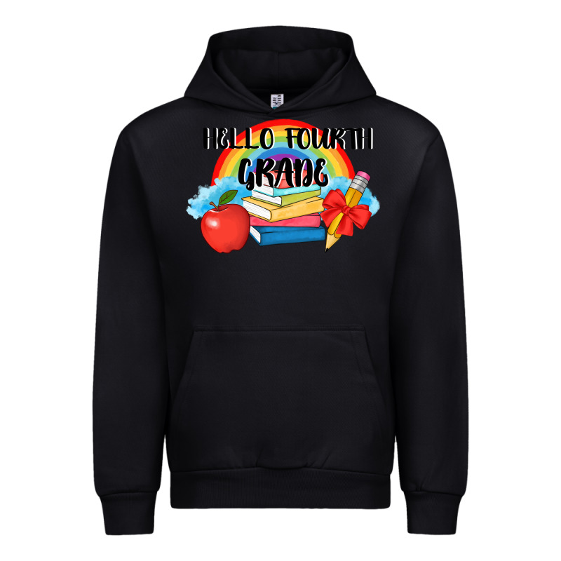 Back To School Hello Fourth Grade 3200x2400 Urban Hoodie by AdoDesignShop | Teevron