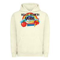 Pigment Pistachio back to school hello fourth grade 3200x2400 Urban Hoodie - AdoDesignShop