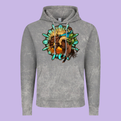 Gemstone Cowboy Vintage Hoodie Designed By Oliviacreatesart