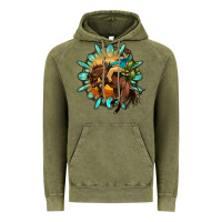 Vintage Olive gemstone cowboy Vintage Hoodie - OliviaCreatesArt