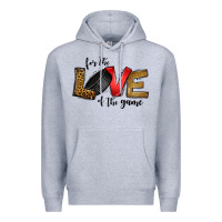 Heather Grey for the love of the game ice hockey Premium Hoodie - Jasminsmagicworld