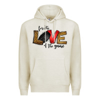 Oatmeal Heather for the love of the game ice hockey Premium Hoodie - Jasminsmagicworld