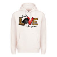 Pale Pink for the love of the game ice hockey Premium Hoodie - Jasminsmagicworld