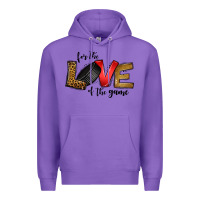 Purple for the love of the game ice hockey Premium Hoodie - Jasminsmagicworld