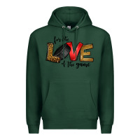 Sports Green for the love of the game ice hockey Premium Hoodie - Jasminsmagicworld