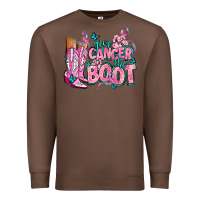 Chestnut give the cancer boot Premium Sweatshirt - AdoDesignShop