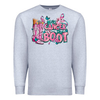 Heather Grey give the cancer boot Premium Sweatshirt - AdoDesignShop