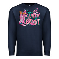 Navy give the cancer boot Premium Sweatshirt - AdoDesignShop