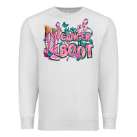 Oatmeal Heather give the cancer boot Premium Sweatshirt - AdoDesignShop