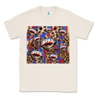 Natural American flag lips leopard  tumbler Classic Tee - HowdyJamesFarm