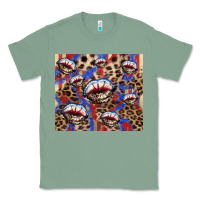Sage American flag lips leopard  tumbler Classic Tee - HowdyJamesFarm