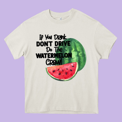 Watermelon Crawl Heavy Core Tee Designed By Bettercallsaul