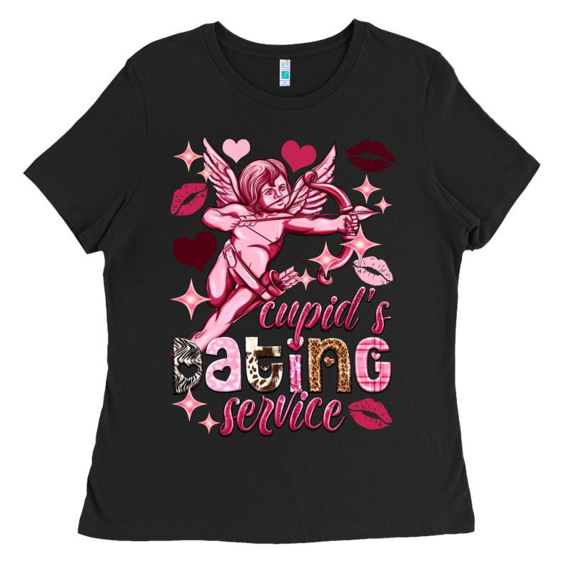 Cupid's Dating Service Valentine's Day Ladies Tee by HowdyJamesFarm | Teevron