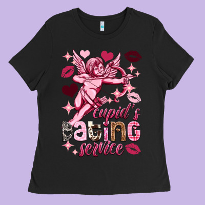 Cupid's Dating Service Valentine's Day Ladies Tee Designed By Howdyjamesfarm