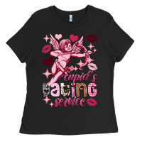 Black Cupid's dating service Valentine's Day Ladies Tee - HowdyJamesFarm